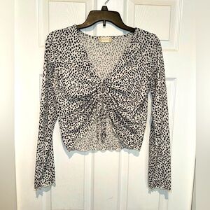 Altar’d State Polka Dot Cropped Top. Size L